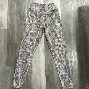 Balance Athletics (Vitality) grey snakeskin leggings